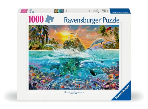 Erwachsenenpuzzle 1000 Teile - Die Unterwasserinsel - 