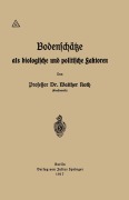 Cover-Bild zum Titel 'Bodenschätze als biologische und politische Faktoren' von 'Walther Roth'
