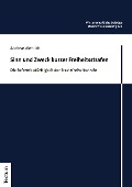 Cover-Bild zum Titel 'Sinn und Zweck kurzer Freiheitsstrafen' von 'Andreas Mehlich'