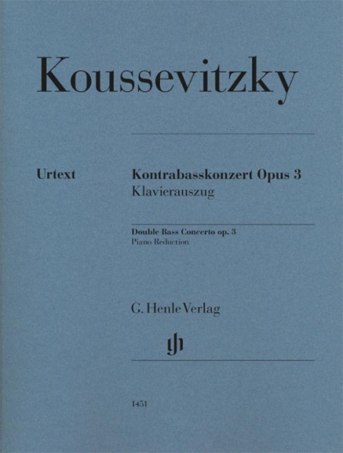 Serge Koussevitzky - Kontrabasskonzert op. 3 - Serge Koussevitzky