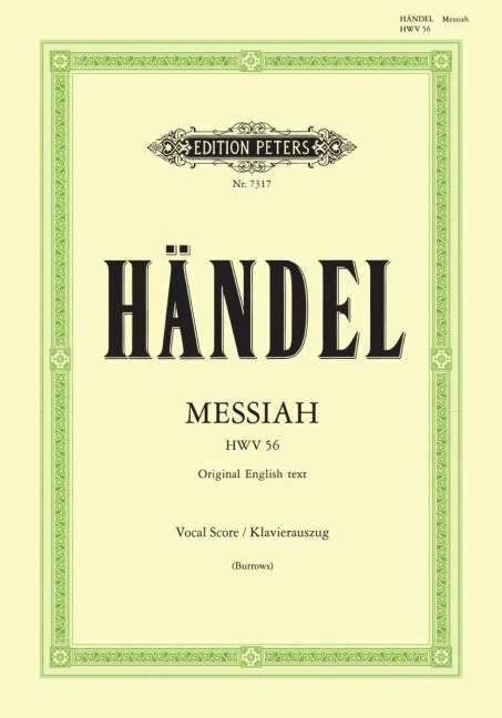 Messiah [Der Messias] HWV 56 / URTEXT - Georg Friedrich Händel, Charles Jennens