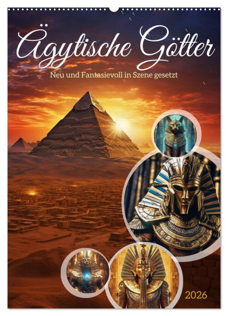 Ägytische Götter (Wandkalender 2026 DIN A2 hoch), CALVENDO Monatskalender - Steffen Gierok-Latniak