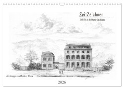 Cover-Bild zum Titel 'ZeitZeichnen - EinBlick in Stolbergs Geschichte (Wandkalender 2026 DIN A3 quer), CALVENDO Monatskalender' von 'Christian Altena'
