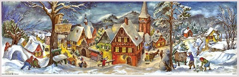 Adventskalender "Kleines Dorf im Winter" - Elisabeth Lörcher