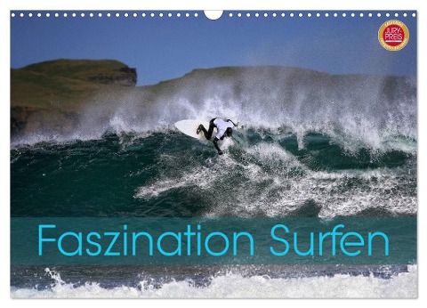 Faszination Surfen (Wandkalender 2024 DIN A3 quer), CALVENDO Monatskalender - Martina Cross