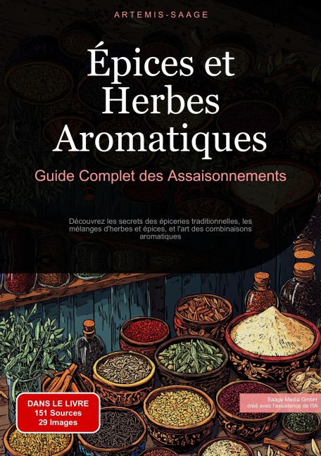 Épices et Herbes Aromatiques: Guide Complet des Assaisonnements - Artemis Saage - Français