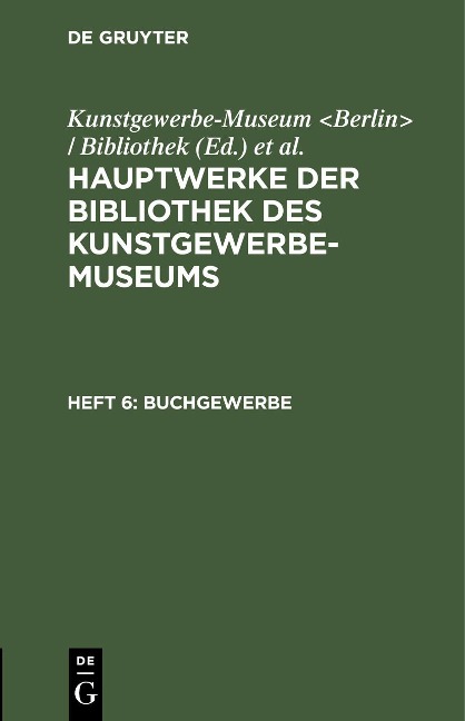 Buchgewerbe - 