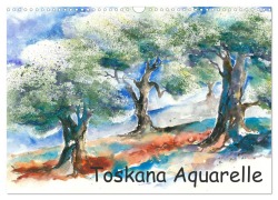 Toskana Aquarelle (Wandkalender 2026 DIN A3 quer), CALVENDO Monatskalender - Jitka Krause