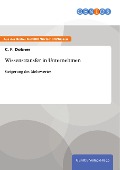 Cover-Bild zum Titel 'Wissenstransfer in Unternehmen' von 'C. F. Dobner'