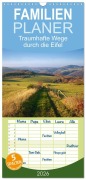 Cover-Bild zum Titel 'Familienplaner 2026 - Traumhafte Wege durch die Eifel mit 5 Spalten (Wandkalender, 21 x 45 cm) CALVENDO' von 'Ralf Mooß'