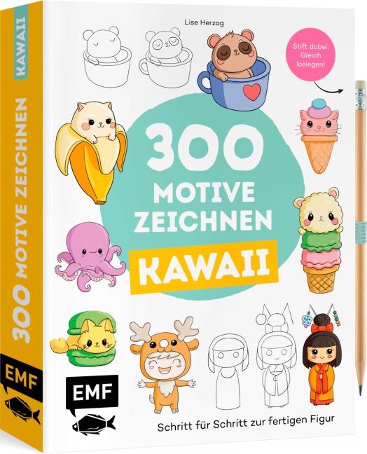 300 Motive zeichnen - Kawaii - Lise Herzog