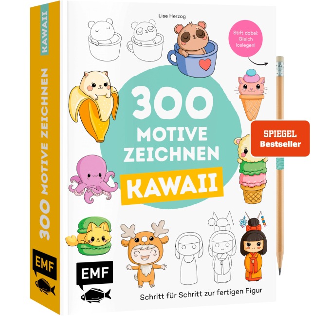 300 Motive zeichnen - Kawaii - Lise Herzog