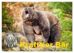 Cover-Bild zum Titel 'Krafttier Bär (Wandkalender 2026 DIN A2 quer), CALVENDO Monatskalender' von 'Johann Schörkhuber'