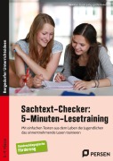 Cover-Bild zum Titel 'Sachtext-Checker: 5-Minuten-Lesetraining - Sopäd' von 'Redaktion Sonderpädagogische Förderung'