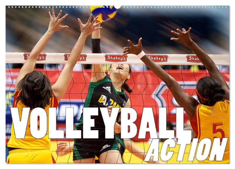 Volleyball Action (Wandkalender 2027 DIN A2 quer), CALVENDO Monatskalender - Boris Robert