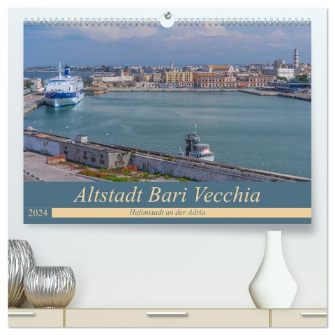 Altstadt Bari Vecchia (hochwertiger Premium Wandkalender 2024 DIN A2 quer), Kunstdruck in Hochglanz - Redi Fotografie