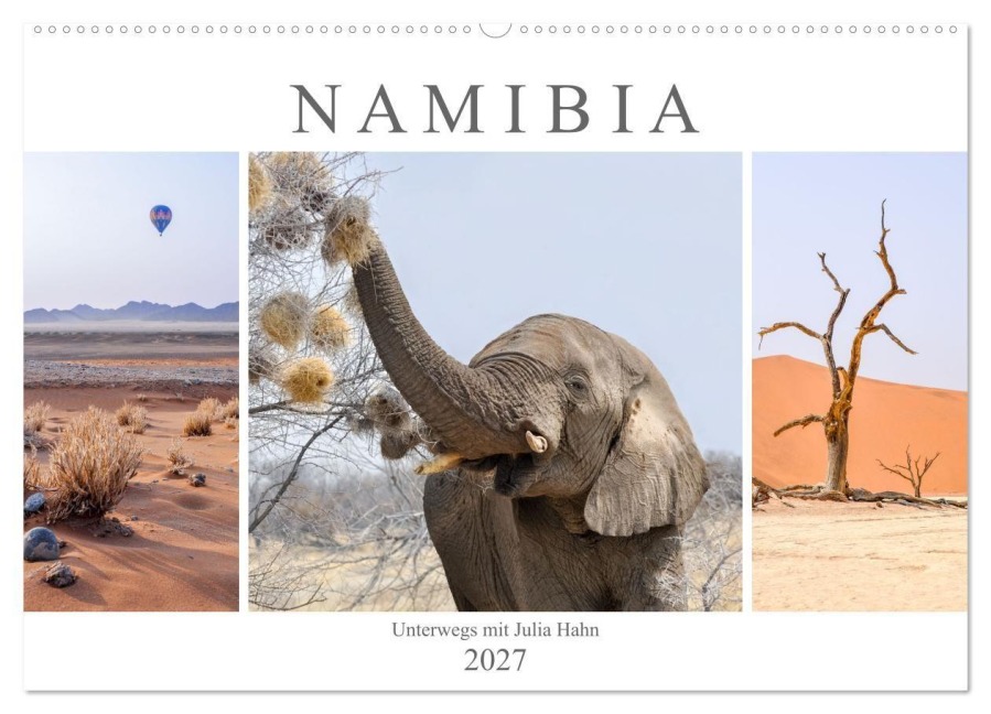Namibia - unterwegs mit Julia Hahn (Wandkalender 2027 DIN A2 quer), CALVENDO Monatskalender - Julia Hahn
