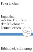 Cover-Bild zum Titel 'Eigentlich möchte Frau Blum den Milchmann kennenlernen' von 'Peter Bichsel'