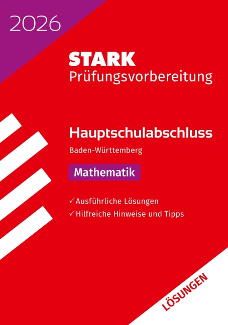 STARK Lösungen zu Mathematik - Hauptschulabschluss 2026 BW - Prüfungsvorbereitung - 