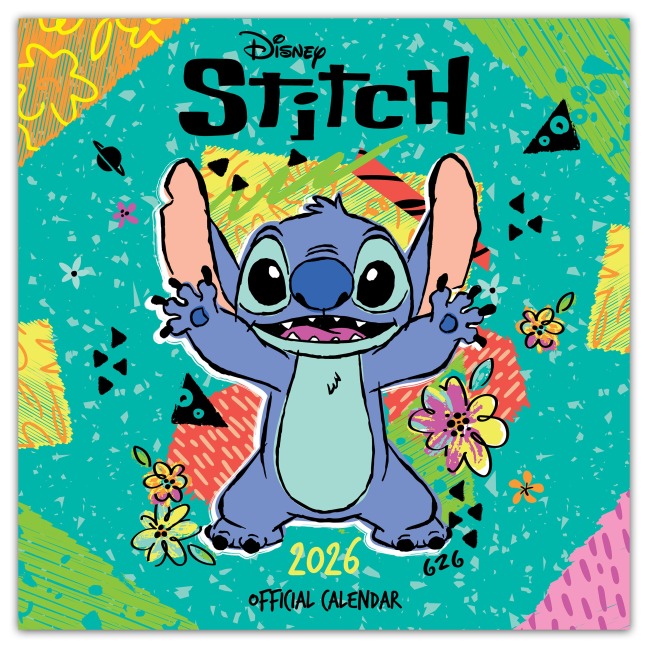 Disney Stitch - Offizieller Kalender 2026 - Wandkalender - Danilo Promotion Ltd