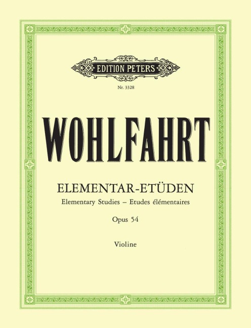 40 Elementar-Etüden für Violine solo op. 54 - Franz Wohlfahrt