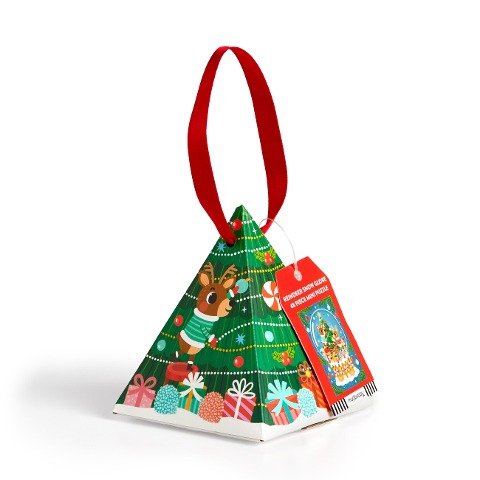 Reindeer Snow Globe 48 Piece Mini Puzzle Ornament - Liv Wan