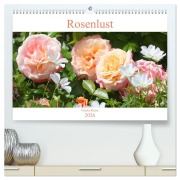 Cover-Bild zum Titel 'Rosenlust (hochwertiger Premium Wandkalender 2026 DIN A2 quer), Kunstdruck in Hochglanz' von 'Gisela Kruse'