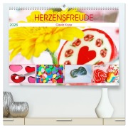 Cover-Bild zum Titel 'Herzensfreude (hochwertiger Premium Wandkalender 2026 DIN A2 quer), Kunstdruck in Hochglanz' von 'Gisela Kruse'