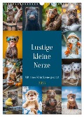 Lustige kleine Nerze (Wandkalender 2025 DIN A3 hoch), CALVENDO Monatskalender - Steffen Gierok-Latniak