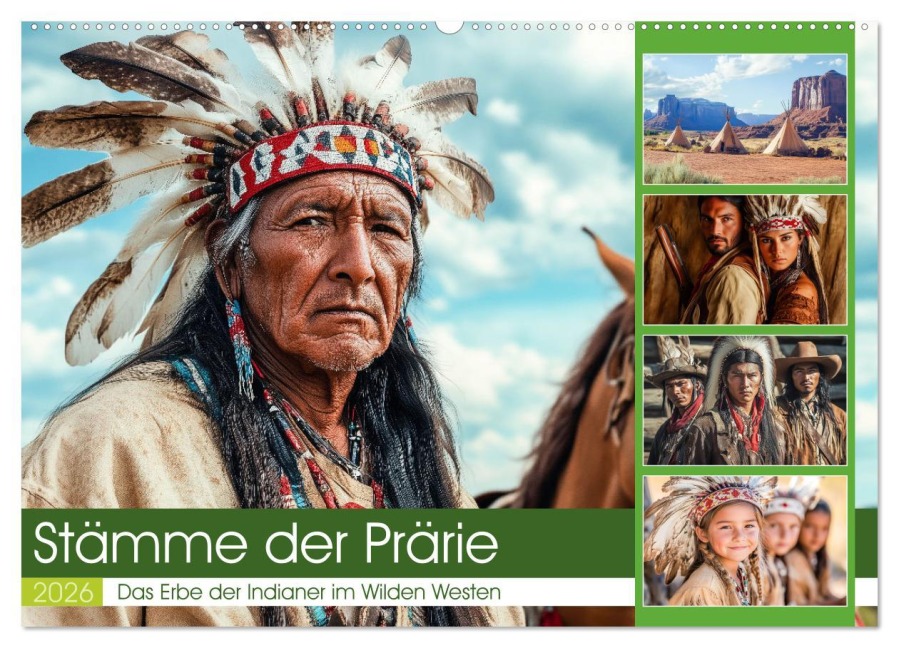 Stämme der Prärie (Wandkalender 2026 DIN A2 quer), CALVENDO Monatskalender - Steffen Gierok-Latniak