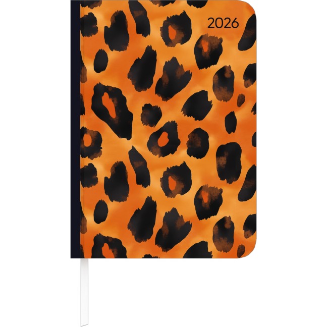 Lady Journal Animal Print 2026 - Taschenkalender A6 (10,7x15,2 cm) - Weekly - 192 Seiten - Notiz-Buch - Termin-Planer - Alpha Edition - 