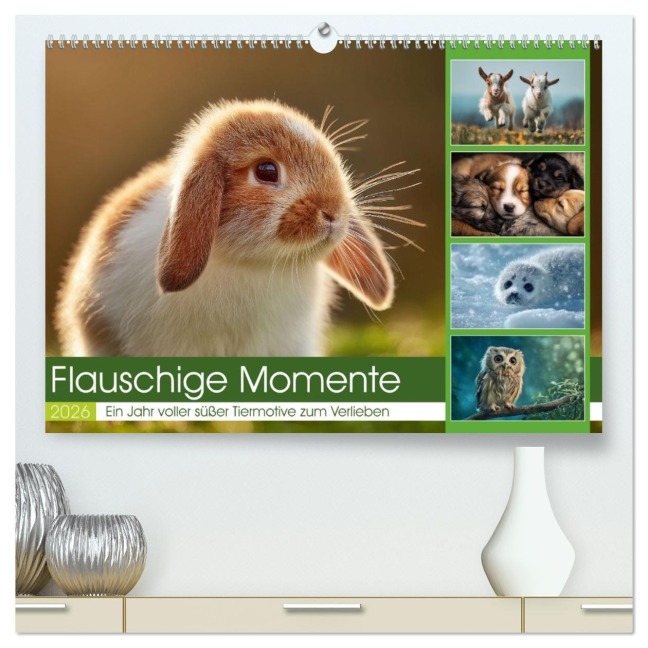 Flauschige Momente (hochwertiger Premium Wandkalender 2026 DIN A2 quer), Kunstdruck in Hochglanz - Steffen Gierok-Latniak