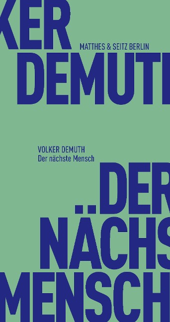 Der nächste Mensch - Volker Demuth
