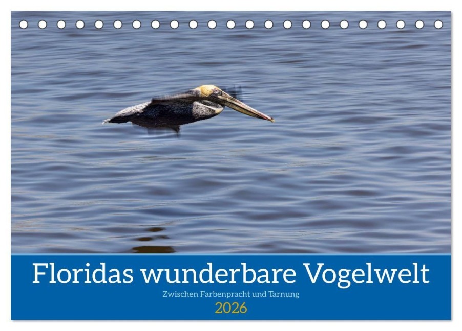 Floridas wunderbare Vogelwelt (Tischkalender 2026 DIN A5 quer), CALVENDO Monatskalender - Andreas Klesse