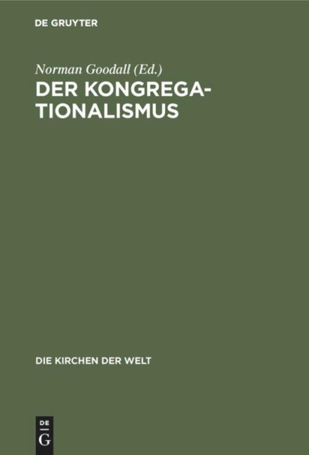 Der Kongregationalismus - 