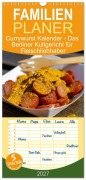 Cover-Bild zum Titel 'Familienplaner 2027 - Currywurst Kalender - Das Berliner Kultgericht für Fleischliebhaber mit 5 Spalten (Wandkalender, 21 x 45 cm) CALVENDO' von 'Mb Fotografie'