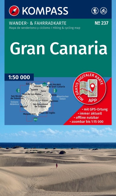 KOMPASS Wanderkarte 237 Gran Canaria 1:50.000 - 