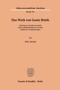 Cover-Bild zum Titel 'Das Werk von Goetz Briefs, als Beitrag zu Sozialwissenschaft und Gesellschaftskritik aus der Sicht christlicher Sozialphilosophie.' von 'Alois Amstad'
