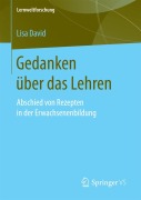 Cover-Bild zum Titel 'Gedanken über das Lehren' von 'Lisa David'