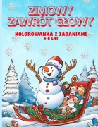 ZIMOWY ZAWRÓT GLOWY, Zimowa kolorowanka z zadaniamidla dzieci w wieku 4-8 lat - Luna Damru