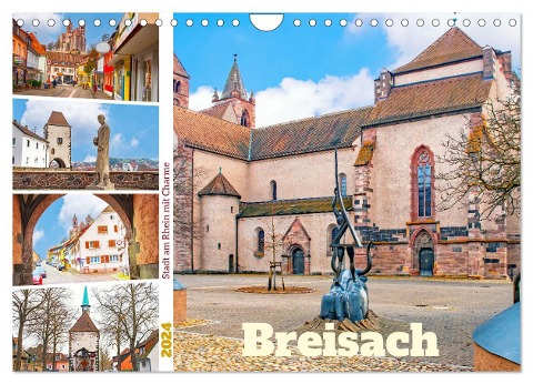 Breisach - Stadt am Rhein mit Charme (Wandkalender 2024 DIN A4 quer), CALVENDO Monatskalender - Nina Schwarze