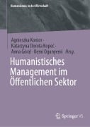 Cover-Bild zum Titel 'Humanistisches Management im Öffentlichen Sektor' von ''