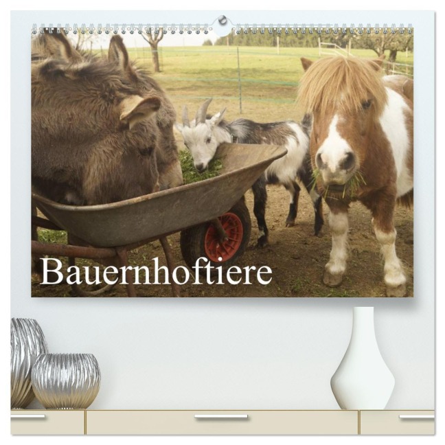Bauernhoftiere (hochwertiger Premium Wandkalender 2026 DIN A2 quer), Kunstdruck in Hochglanz - Michael Gsödl