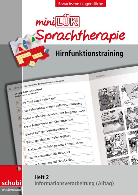 miniLÜK-Sprachtherapie Heft 2 - Hirnfunktionstraining - Steiner, Zöllner