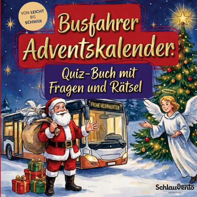 Busfahrer-Adventskalender: Quiz-Buch mit Fragen und Rätsel - Schlauvento Interactive