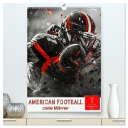 Cover-Bild zum Titel 'American Football - coole Männer (hochwertiger Premium Wandkalender 2026 DIN A2 hoch), Kunstdruck in Hochglanz' von 'Peter Roder'