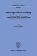 Cover-Bild zum Titel 'Mobbing und Cybermobbing' von 'Johannes Klahre'