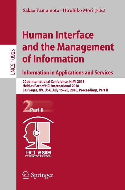 Human Interface and the Management of Information. Information in Applications and Services - 