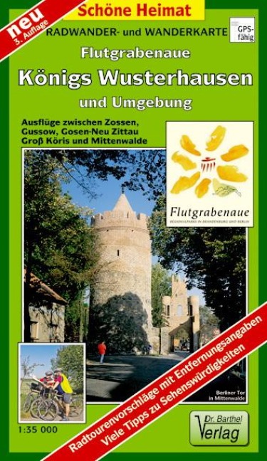 Flutgrabenaue Königs Wusterhausen und Umgebung 1 : 35 000. Radwander- und Wanderkarte - 