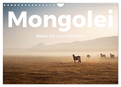 Mongolei - Natur bis zum Horizont (Wandkalender 2024 DIN A4 quer), CALVENDO Monatskalender - M. Scott